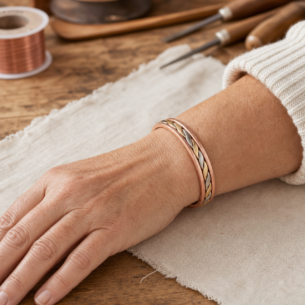 Knopp Kobberarmbånd