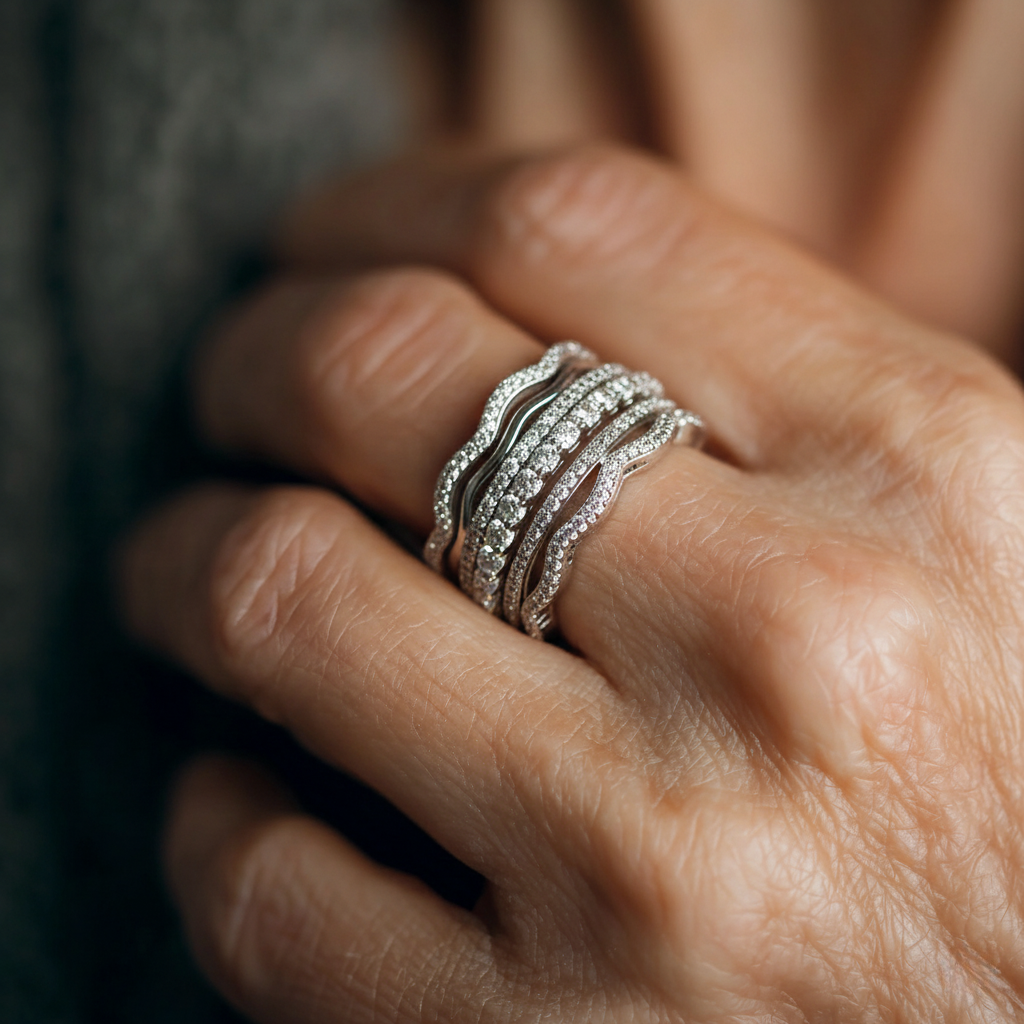 Vintage Laget Zirkonia Ring