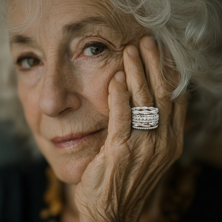 Vintage Laget Zirkonia Ring