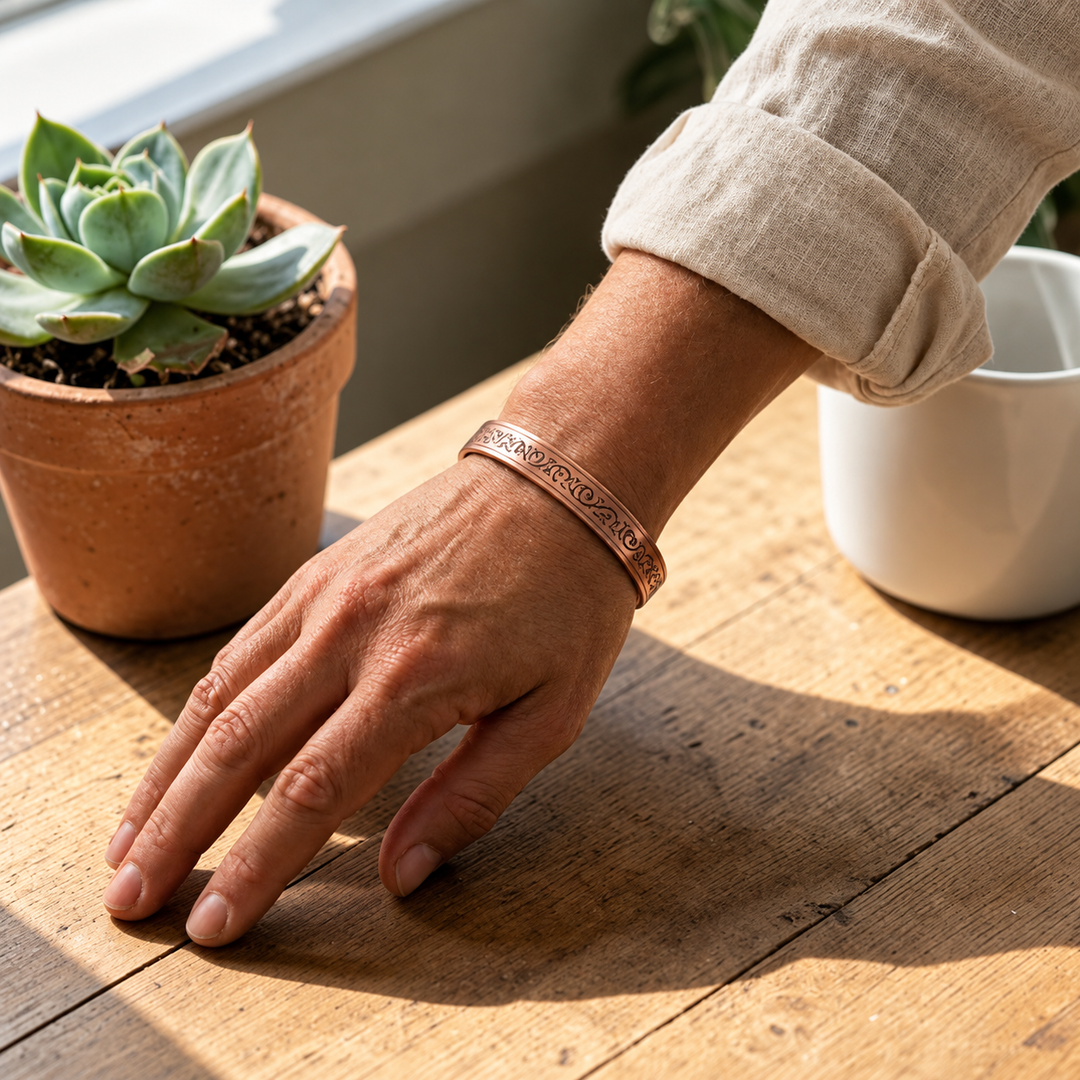 Utsmykket Kobberarmbånd