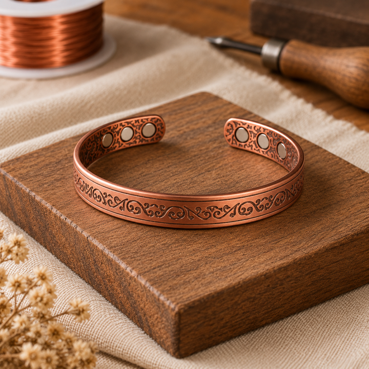 Utsmykket Kobberarmbånd