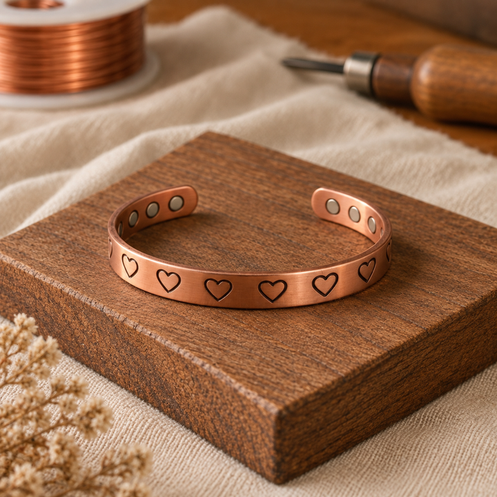 Hjerte Kobber Armbånd