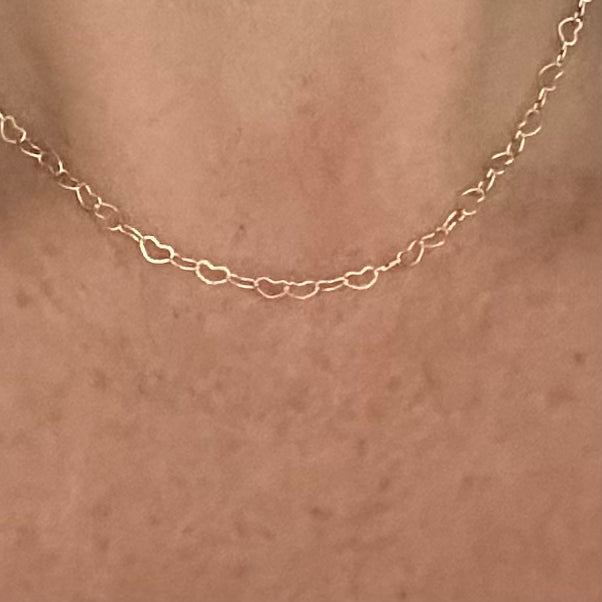 Amore Hjerte Lenke Choker Halskjede