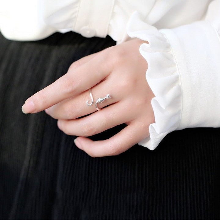925 Sterling Sølv Justerbar Kattunge Ring